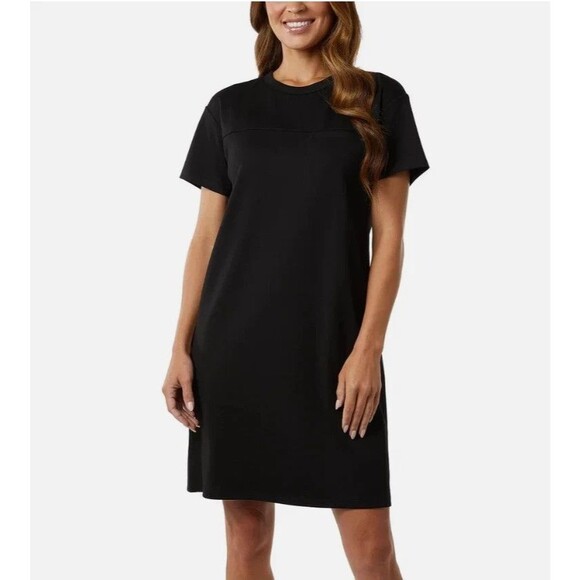 32 Degrees Dresses & Skirts - 32 Degrees Cool T-Shirt Dress Black Short Sleeve Moisture Wicking Women’s Large
